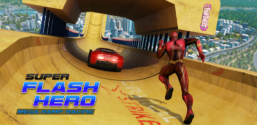 Super Speed Hero Mega Ramp Racing Stunts PC screenshot