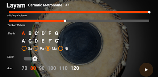 Layam - Carnatic Metronome PC screenshot Layam - Carnatic Metronome PC screenshot