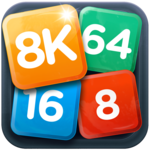 8K : Merge Tiles Puzzle icon