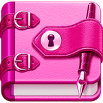 Diary with lock icon