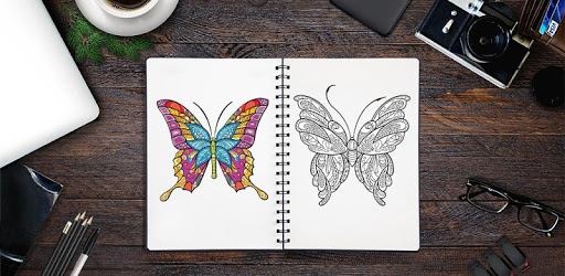 Adult Butterfly Coloring Pages PC screenshot Adult Butterfly Coloring Pages PC screenshot