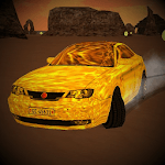 Gold Car Desert icon