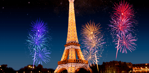 Eiffel Tower Fireworks LWP PC screenshot