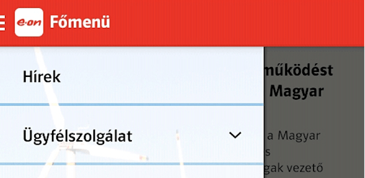E.ON Hungary’s application PC screenshot