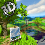 Parallax Nature: Summer Day 3D Gyro Wallpaper icon
