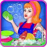 Dish Washing Games For Girls: Home Kitchen Cleanup icon