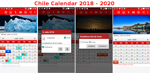 Chile Calendario 2018 PC screenshot Chile Calendario 2018 PC screenshot
