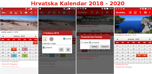 Croatia Calendar 2018 PC screenshot Croatia Calendar 2018 PC screenshot