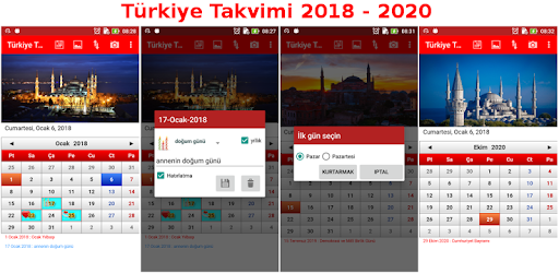 Türkiye Takvimi 2018 PC screenshot