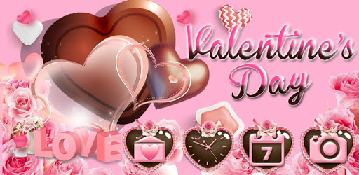 Valentine Love Chocolate Theme PC screenshot