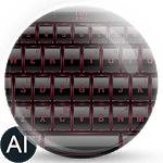 Theme for A.I.type Frame Red א for PC Theme for A.I.type Frame Red א for PC