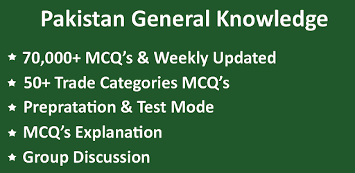 Pakistan General Knowledge MCQs PC screenshot