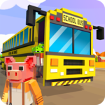 Mr. Blocky School Bus Driver: American Highschool icon