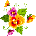 Pixel Art Flowers Color By Number icon