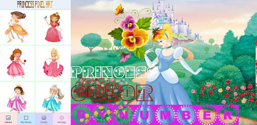 Pixel Art Princess Color By Number PC screenshot