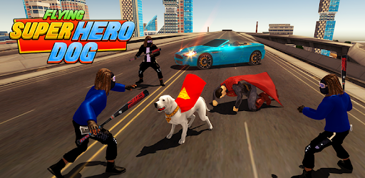 Flying Superhero Dog Hero City Rescue: Dog Games PC screenshot Flying Superhero Dog Hero City Rescue: Dog Games PC screenshot