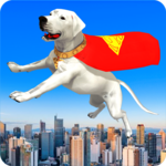 Flying Superhero Dog Hero City Rescue: Dog Games icon