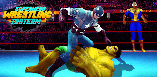 Superhero Wrestling Tag Team Ring Fighting Arena PC screenshot