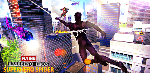 Flying Amazing Iron Spider Superhero Fighting PC screenshot