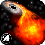 Gravity wars: Black hole icon