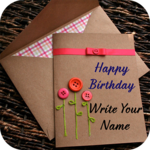 Name on Birthday Card icon