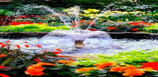 Flowers Park Fountain LWP PC screenshot