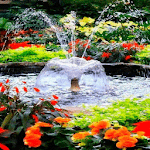 Flowers Park Fountain LWP icon