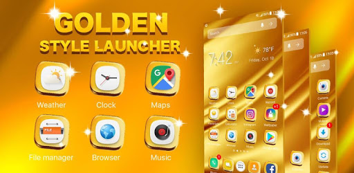 Golden Launcher for GALAXY Phone PC screenshot