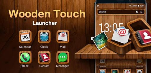 Wooden launcher theme &wallpaper PC screenshot Wooden launcher theme &wallpaper PC screenshot