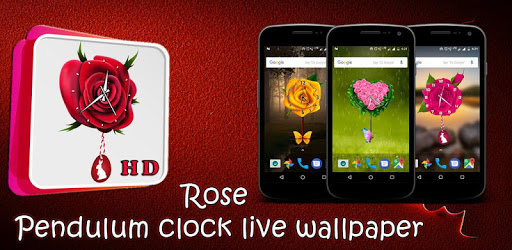 Rose Pendulum Clock Live wallpaper PC screenshot