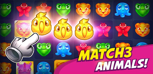 Animal Drop Safari - a match-3 game PC screenshot
