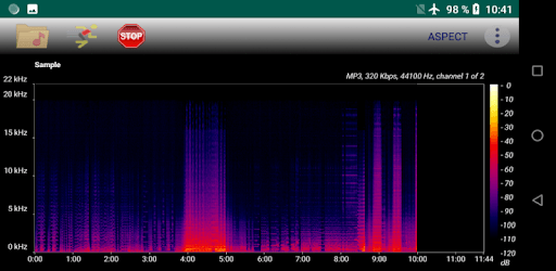 Aspect - Audio Files Spectrogram Analyzer PC screenshot Aspect - Audio Files Spectrogram Analyzer PC screenshot