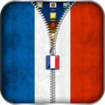 France Flag Zipper Lock for PC