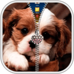 Puppy Dog Zipper Lock Screen for PC