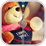 Teddy Bear Zipper Lock Screen for PC
