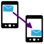 SMS automatic transfer Light icon