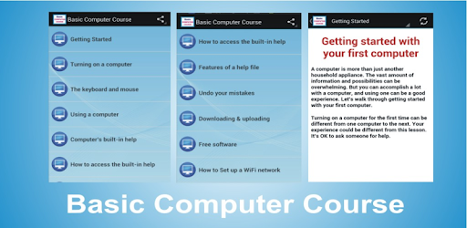 Basic Computer Course PC screenshot