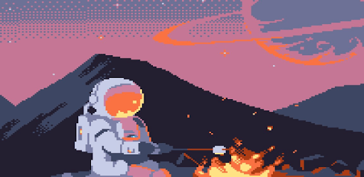 Pixel Art Landscape Wallpaper PC screenshot