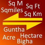 India Land Area Converter icon