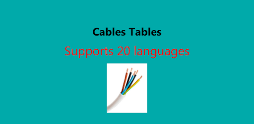 Electrical Cable Table: apps for electricians PC screenshot