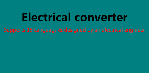 Electrical converter, electrical calculator free PC screenshot