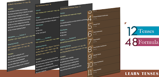 Tenses -12  as 48 Formulas PC screenshot