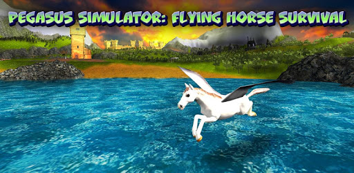 🦄🌈❤️ Pegasus Simulator: Flying 🐎 Horse Survival PC screenshot
