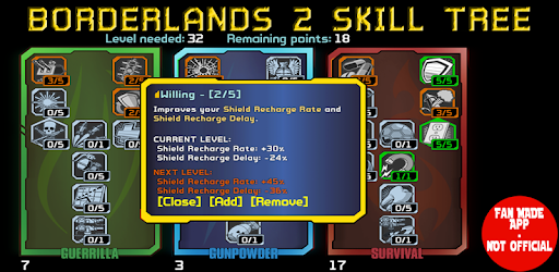 Skill Tree - Borderlands 2 PC screenshot