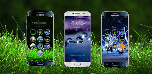 Galaxy rainy lockscreen PC screenshot