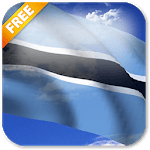 3D Botswana Flag Live Wallpaper for PC