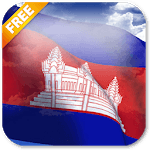 3D Cambodia Flag Live Wallpaper for PC 3D Cambodia Flag Live Wallpaper for PC
