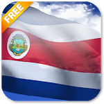 3D Costa Rica Flag Live Wallpaper for PC