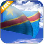 3D DR Congo Flag Live Wallpaper icon
