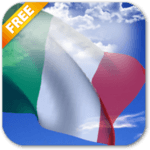 3D Italy Flag Live Wallpaper for PC